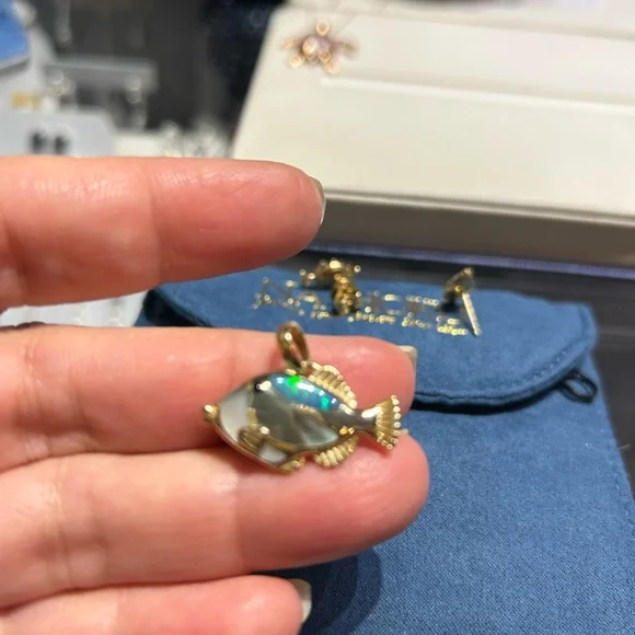COPY - NA Hoku Humuhu pendant and matching earrings